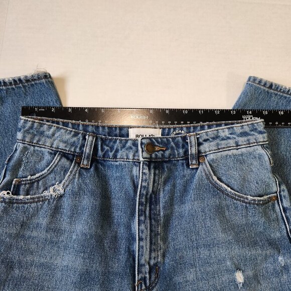 Rolla's Duster High Rise Slim Jeans‎ 29 Blue Distressed 100% Organic Cotton - Picture 5 of 12